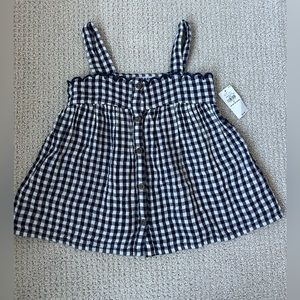 NWT Old Navy 4T summer Tank Blue Plaid